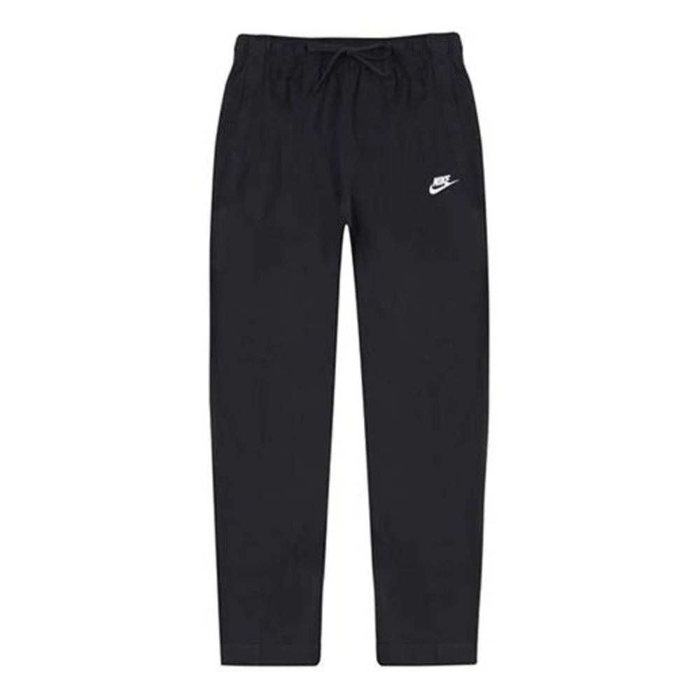 Nike logo embroidered sports knits long pants BV2766-010 walking outdoors *EUC*